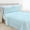 Wave Aqua, variant on Mocassi Softest and Coziest 6-Piece Sheet Set - 1500 Series- Deep Pocket, Wrinkle Resistant 6-Piece Floral Magnolia Pattern Bed Sheet Set, Queen, Magnolia