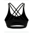 thumbnail image 7 of 2Pack Women Sports Bra Strappy Sexy Sports Bra Cross Back Strappy Removable Pads Yoga Running Workout Bra Yoga Gym Activewear Fitness Bra, 7 of 7