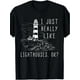 thumbnail image 2 of Lighthouse I Just Really Like Lighthouses Seaside Boating T-Shirt-100% Cotton 220g, 2 of 7