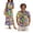 60s 70s Hippie Flower Power, variant on Tropical Flower Couples Matching Outfits Breathable Button Down Hawaiian Shirt Red Summer Beach Flowy Dress