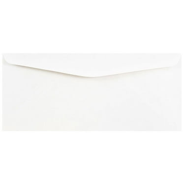 JAM Paper #10 Business Commercial Envelopes, 4 1/8 x 9 1/2, White, Bulk 1000/Carton