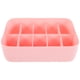 thumbnail image 1 of Caja de almacenamiento de ropa interior Canasta de almacenamiento de plástico Contenedor de almacenamiento apilable con divisor de 10 compartimientos para calcetines de bragas de sostén (Rosa), 1 of 5
