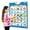 B, variant on Interactive English Learning Toy Talking Wall Chart for Kids Toddlers Educational Touch Sound Poster for Boys Girls Ages 1 2 3 Years Old
