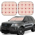 thumbnail image 1 of Balery Strawberry Parasol para parabrisas de coche de 2 piezas | Parasol plegable para parabrisas delantero de coche para la mayoría de sedanes-Medium, 1 of 6