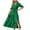 Green, variant on Dresses for Women 2026 Plus Size Fashion V-neck Short Sleeve Dress Short Sleeve V-neck Ankle-length Dress