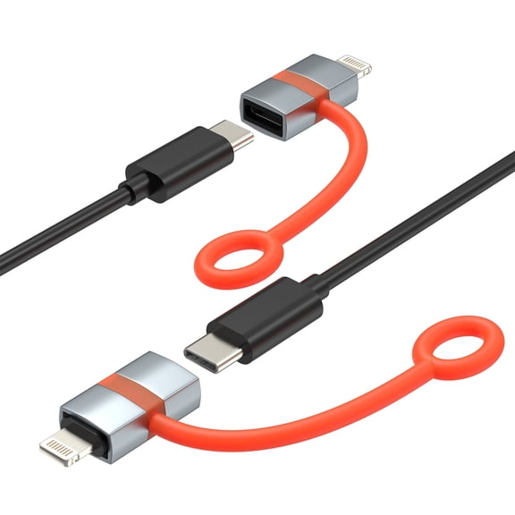 USB C to Lightning Adapter (2 Pack) for iPhone 14 13 12 Pro Max Cable for Apple MFi certification Lighting Male Type C Female Charger Converter Adaptor Charging Connector for iPad Lightening Cord