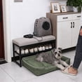 thumbnail image 6 of Kraoden Waterproof Antiskid Pet Bed for Small Dogs and Cats, Soft Comfortable Lint Rectangle Mat with Supportive Edges for Indoor Outdoor Use, Durable Cozy Resting Mat, 6 of 6