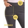 thumbnail image 4 of Rekkuna Women's Comfort Stretch Pull-On Bootcut Pant with Tummy Tamer Panel (14, Black), 4 of 5