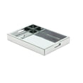 thumbnail image 6 of DecMode 18" x 14" Silver Wooden Mirrored Tray, 1-Piece, 6 of 8