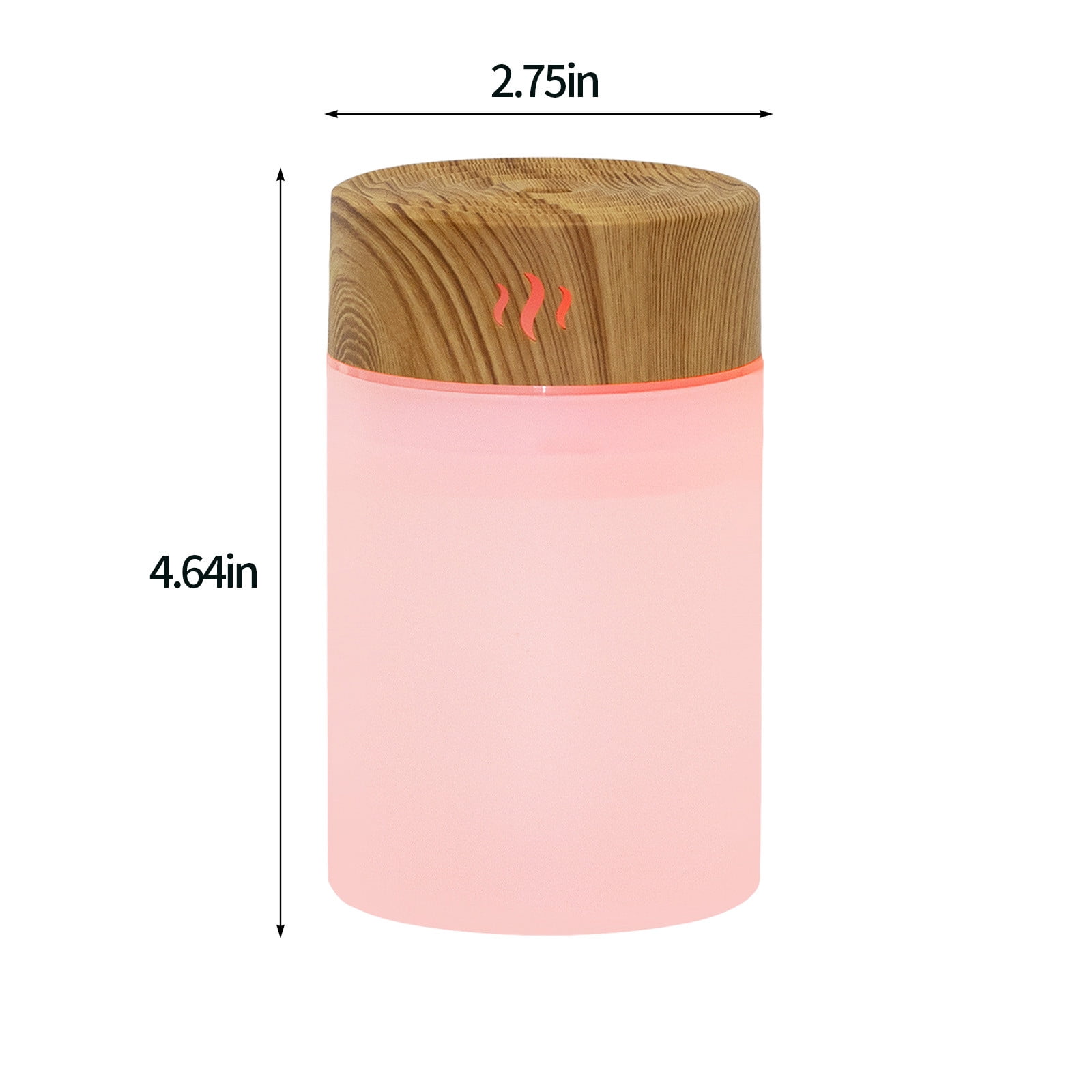 Uandlove Small Humidifiers for Bedroom Car Humidifier Light Portable Mini Humidifier Colorful LED Night USB Charger For Bedroom