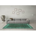 thumbnail image 3 of Ahgly Company Indoor Rectangle Persian Turquoise Blue Traditional Area Rugs, 7' x 10', 3 of 4