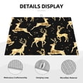 thumbnail image 4 of Kdxio Christmas Gold Deers for Dish Drying Mat,24*18 inch Absorbent Dish Drainer Kitchen Counter,Large Size Dish Drying Pad for Countertops,Draining Racks, 4 of 9