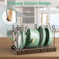 thumbnail image 4 of Pot Rack Organizer, 8-Tier Pots and Pans Storage Rack for Kitchen Organization and Storage, Adjustable Pot Lid Rack and Pot Rack, Pots and Pans Lid Organizer with 3 DIY Methods, 4 of 7