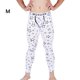 thumbnail image 3 of Qarigey Calzas de ropa interior para hombre, pantalones elásticos estampados a la moda para hombre, pantalones de capa Base de absorción de sudor, ropa Ropa interior estrella blanca METRO Qarigey AP013663-01, 3 of 6