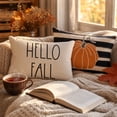 thumbnail image 4 of Farmhouse Pillow Covers Set of 4 Fall Home Decor Thanksgiving Decor Lumbar Throw Pillows with Eucalyptus Pumpkins Gingham Seasonal Decor for Couch Bedroom, 4 of 9