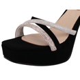 thumbnail image 2 of Zapatilla Sandalia de tacon Ancho con Brillos Casual para Mujer Noemi Garcia  Mod.330 Black, 2 of 4