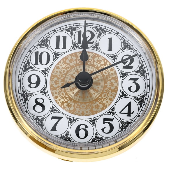 Miangastore Replacement Clock Insert Miniature Clock Face Clock Kit Mini Clock Insert