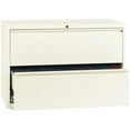 thumbnail image 2 of Hirsh 42-in Wide HL10000 Series Metal 2 Drawer Lateral File Cabinet Off White, 2 of 6