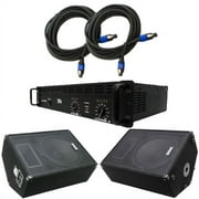 Fault Line Bundle 2 x 15 Inch Wedge Floor or Stage Monitors
