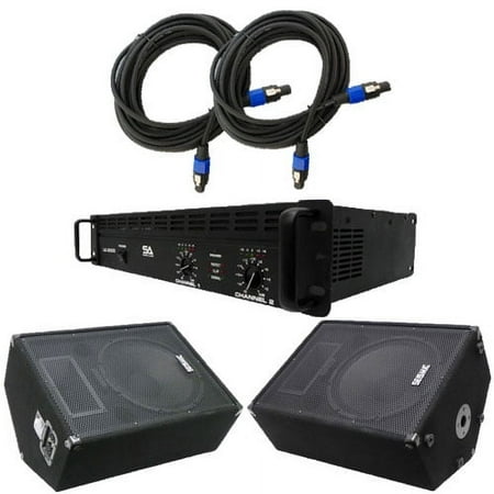 Fault Line Bundle 2 x 15 Inch Wedge Floor or Stage Monitors