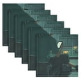 thumbnail image 6 of Qxltty Rainy Scene Outside The Window Napkins 20×20in Perfect for Parties Dinners Weddings Cocktail Housewarming Cloth Napkins Set of 1, 6 of 8