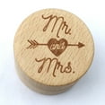 thumbnail image 4 of Rustic Wedding Wood Ring Holder Wedding Ring Bearer Box Engagement Engraving Wooden Rings Box, 4 of 7