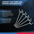 thumbnail image 2 of Neiko 53100A 4 Inch Heavy Duty Pegboard Hooks Kit, 50 Pack, 1/8" Peg Hooks for 1” Spaced Pegboards, Utility Hooks for Wall Organizing in Home or Garage, 2 of 5