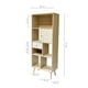thumbnail image 4 of Librero Top Living Moderno con Estantes Cajón y Puerta Marrón con Detalles Blanco, 4 of 9