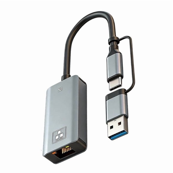 CEORPER 2.5G Type C/USB To RJ45 Gigabit Ethernet Adapter Corded Networking Converter