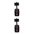 thumbnail image 1 of Cateissary Dual USB Car Charger LED Light Charging Rustproof Charger Mobile Indicator Phone Fast Smart Adapter with Chip Outlet Tipo 2 2Conjunto, 1 of 6