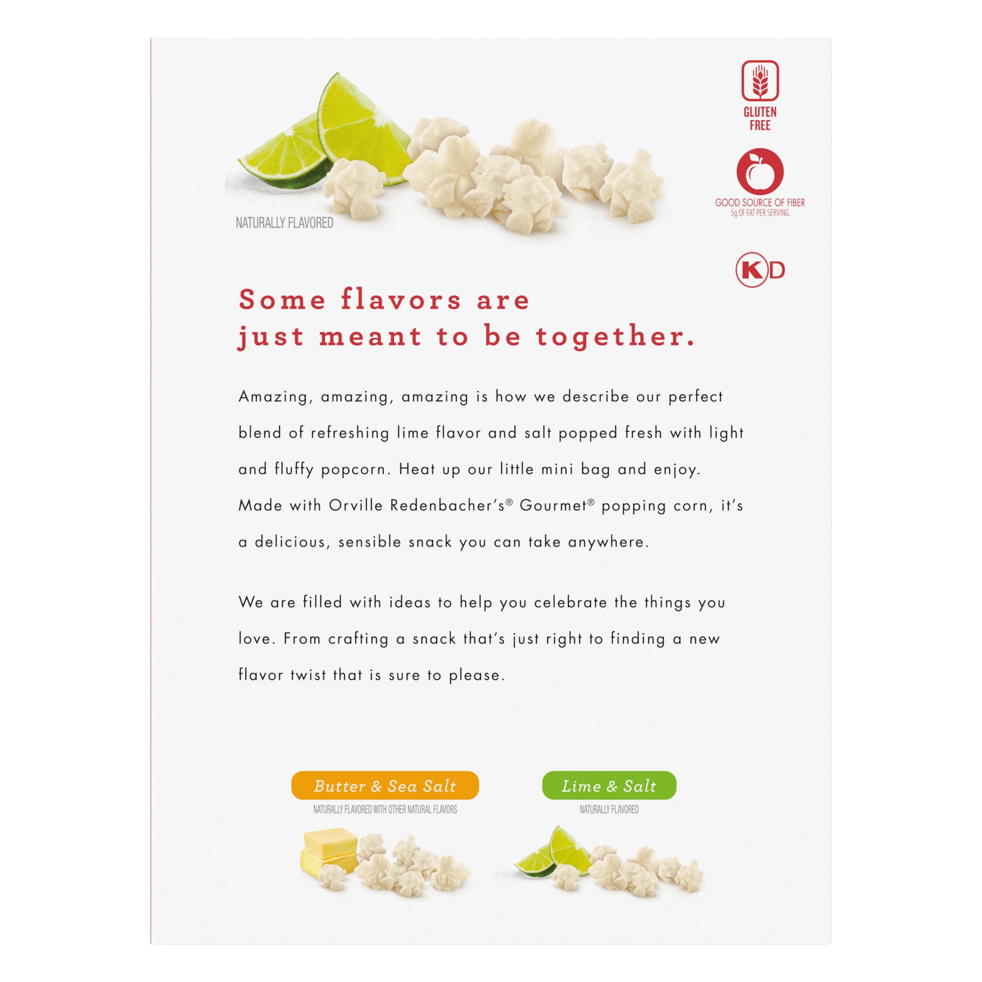 Orville Redenbacher’s Skinnygirl Microwave Popcorn, Lime and Salt Popcorn Mini Bags, 1.5 oz., 10-Count