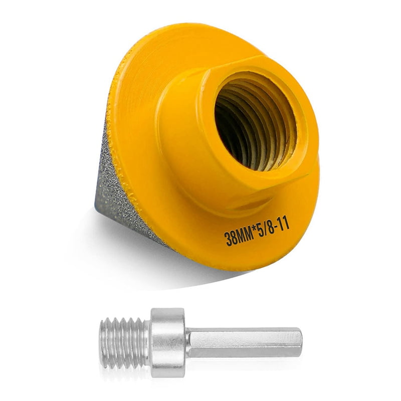 Diamond Beveling Chamfer Bit,15/8 in Drill Bit for Enlarging Shaping Trimming,With5/811 Inch