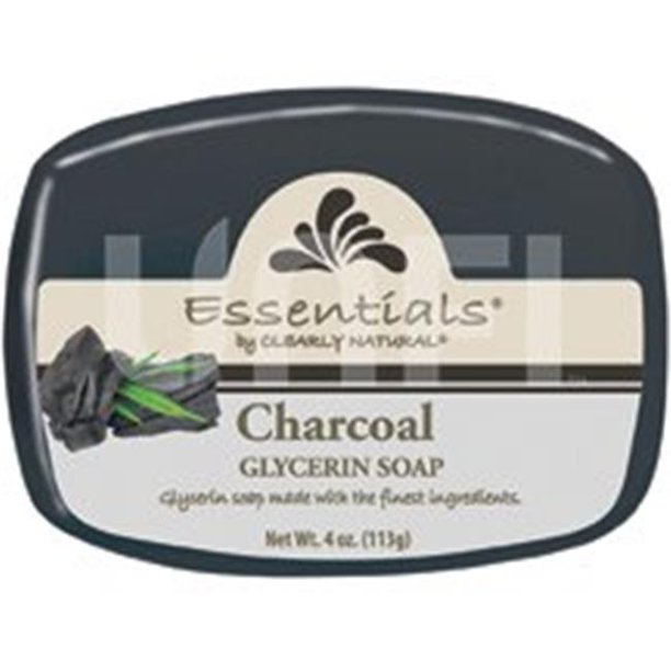 Clearly Natural 2484111 4 oz Glycerin Charcoal Bar Soap