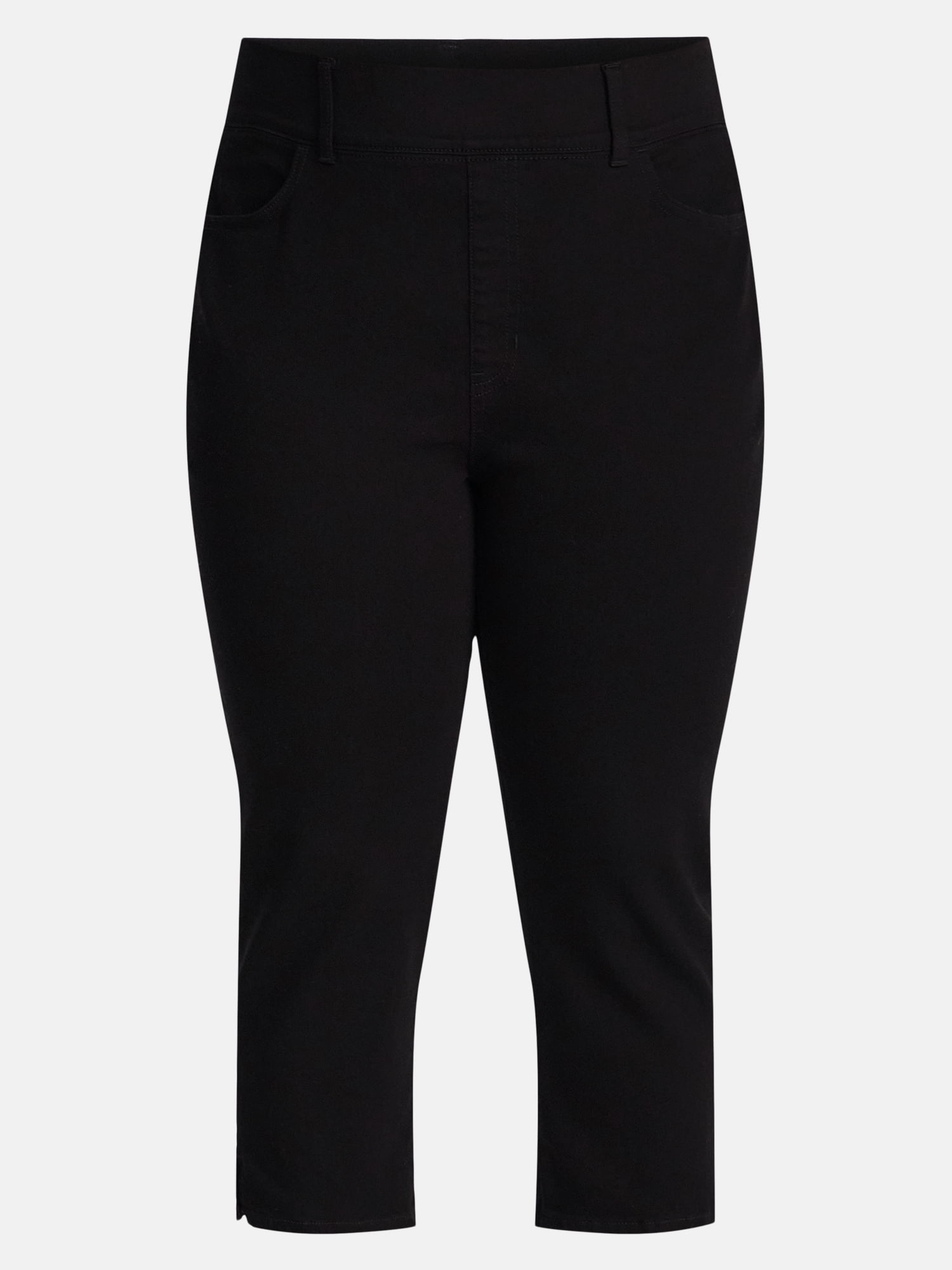 Terra & Sky Women's Plus Size Pull On High Rise Capri Jeggings, 23" Inseam, Sizes 0X-4X