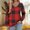 Red, variant on FDGIU Women's Long Sleeve V-Neck T-Shirt - Loose Fit Dressy Casual Basic Tee for Work