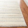 thumbnail image 3 of SAFAVIEH Lucia Edythe Striped Shag Area Rug, Light Grey/White, 6'7" x 9', 3 of 8