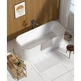 thumbnail image 5 of HITSLAM Bath Tub Shower Mat,35"x16" Washable Bathtub Mats,Suction Cups and Drain Holes to Keep Tubs Clean,White, 5 of 8