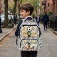 thumbnail image 6 of Pzuqiu Soccer Duck Camo 17 Inch School Bag Backpack for Boys Portable School Bookbags Large Capacity Travel Ruckpack Breathable Shoulder Bookbags Lightweight Laptop Daypack 6-8, 6 of 7