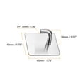 thumbnail image 2 of Uxcell Self Adhesive Wall Hooks, 304 Stainless Steel Sticky Hooks, Silver Tone 2 Pack, 2 of 6