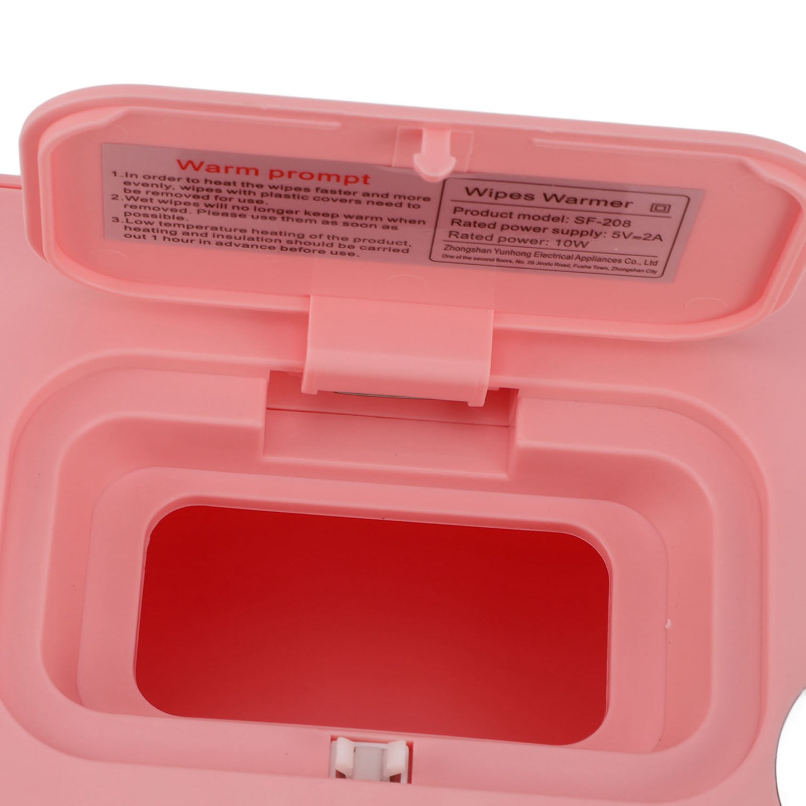 BIMZUC Baby Wipes Warmer with Night Light, Constant Temperature Wet Wipe Dispenser with Adjustable Heat Settings, Portable USB Powered Travel Wipe Heater, Pink