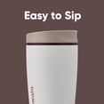 thumbnail image 5 of Owala SmoothSip Vaso de café de acero inoxidable, taza reutilizable para café helado, taza de viaje para café caliente, libre de BPA, 12 oz, Vanilla Bean, 5 of 5