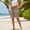 Khaki, variant on JJHGVB Bermudas Shorts for Women Summer Shorts Lounge Shorts High Waisted Gauze Shorts Knee Length Wide Leg Casual Summer Beach Pants Flowy Shorts Summer Trendy Elastic Wais Women’s Beige L