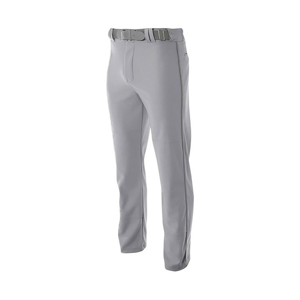 Adult Baseball Pants Open Bottom Pro Line (Grey, Medium) Grey,Medium