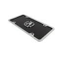 thumbnail image 3 of Chrome Acura License Plate on Black Acrylic Kit P.ACU.CBK, 3 of 3