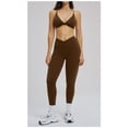 thumbnail image 6 of PISONIC Workout Sets for Women 2 Piece Yoga Outfits Twist Front Halter Sports Bras High Waisted Crossover Leggings Exercise Gym Sets, 6 of 8