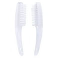 thumbnail image 1 of Nail Brush for Cleaning Fingernails 2 Pack, Fingernail Scrub Brush, Multifunctional Plastic Handle Pedicure Brushes, Nail Scrub Brush Set, Manicure Brush for Toes and Nails Women Men,clear, 1 of 5