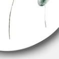 thumbnail image 3 of Designart 'Green Eucalyptus Plant Branches I' Traditional Circle Metal Wall Art 11x11 - Disc of 11, 3 of 5