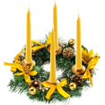 thumbnail image 1 of Guirnalda De Adviento De Pascua/Halloween/Navidad Exquisita Guirnalda De Piña Con Portavelas Hermosa Decoración Festiva Para La Puerta Delantera Del Jardín Kearding HA027587-01, 1 of 7