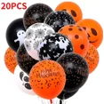 thumbnail image 3 of Globos terroríficos de látex para Halloween, juguetes para niños, esqueleto de calabaza, fantasma, Bar, decoración de fiesta, negro y naranja, 30/10 piezas, 3 of 5