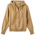 thumbnail image 6 of Azrian Women’s Button Down Hooded Knit Cardigan, Fall Winter Casual Knit OuterwearSizes S-3XL, 6 of 6